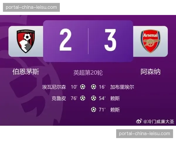 “官方比赛报告：阿森纳3-1客胜布莱顿，萨卡、厄德高、哈弗茨分别建功”